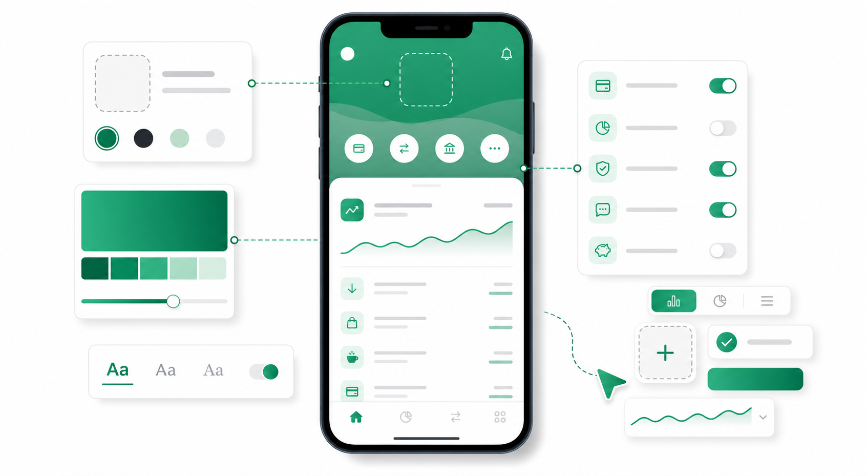 Personalización visual de una plataforma financiera
